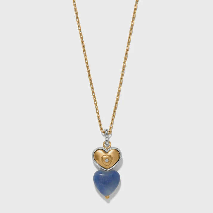 One Heart Duo Heart Petite Necklace