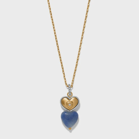 One Heart Duo Heart Petite Necklace