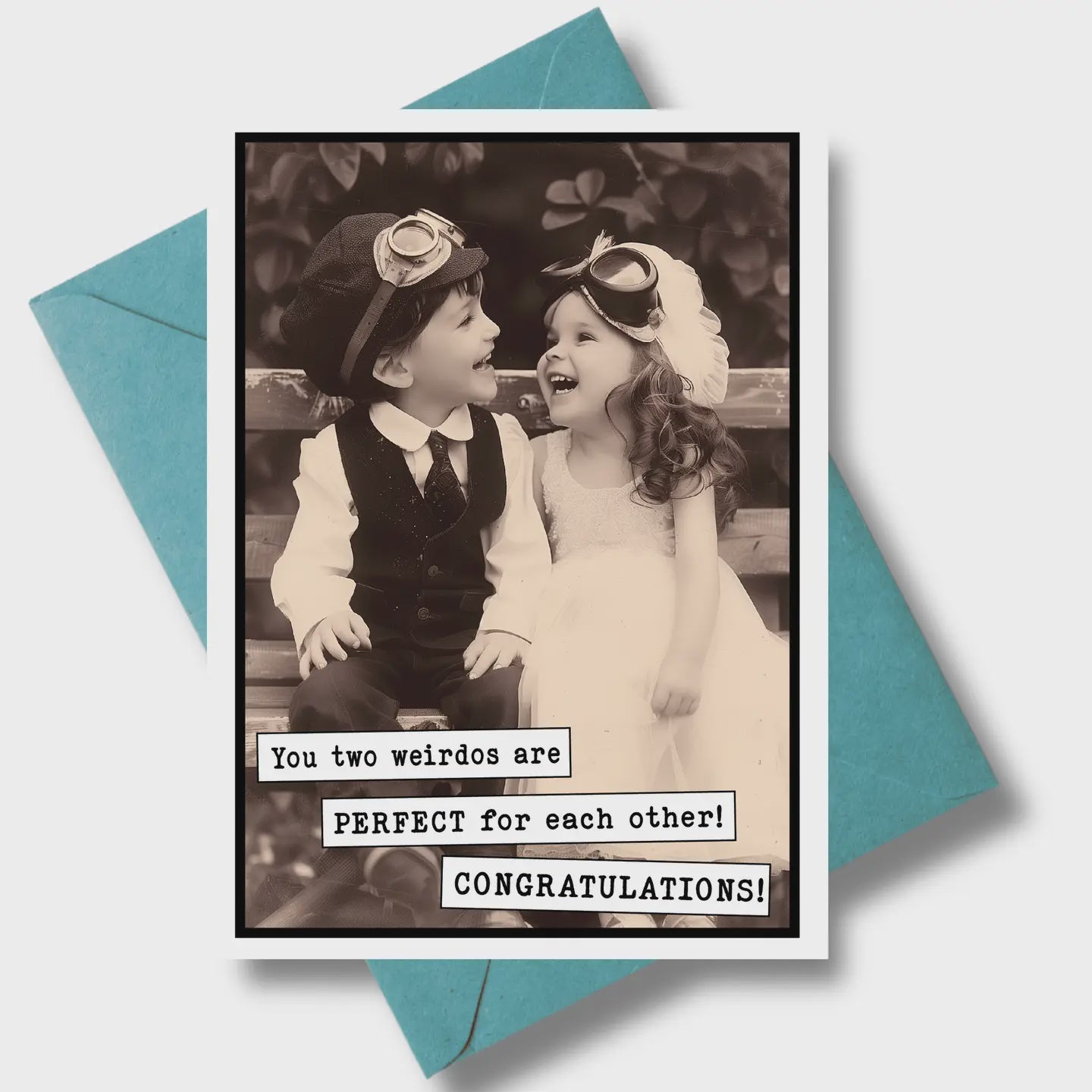 Perfect for Each Other Wedding Greeting Card
