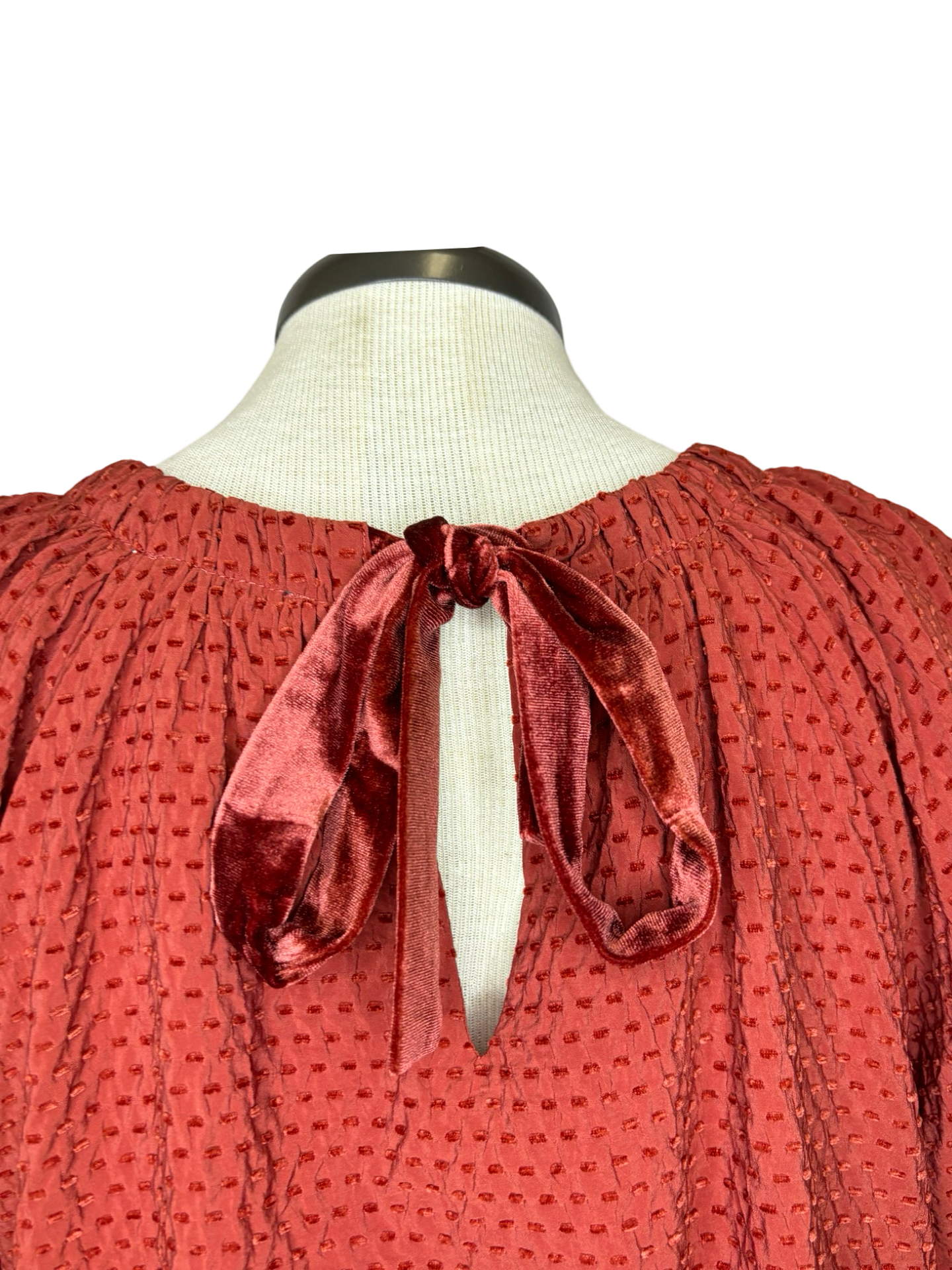 Tie in the Back Dress Rust