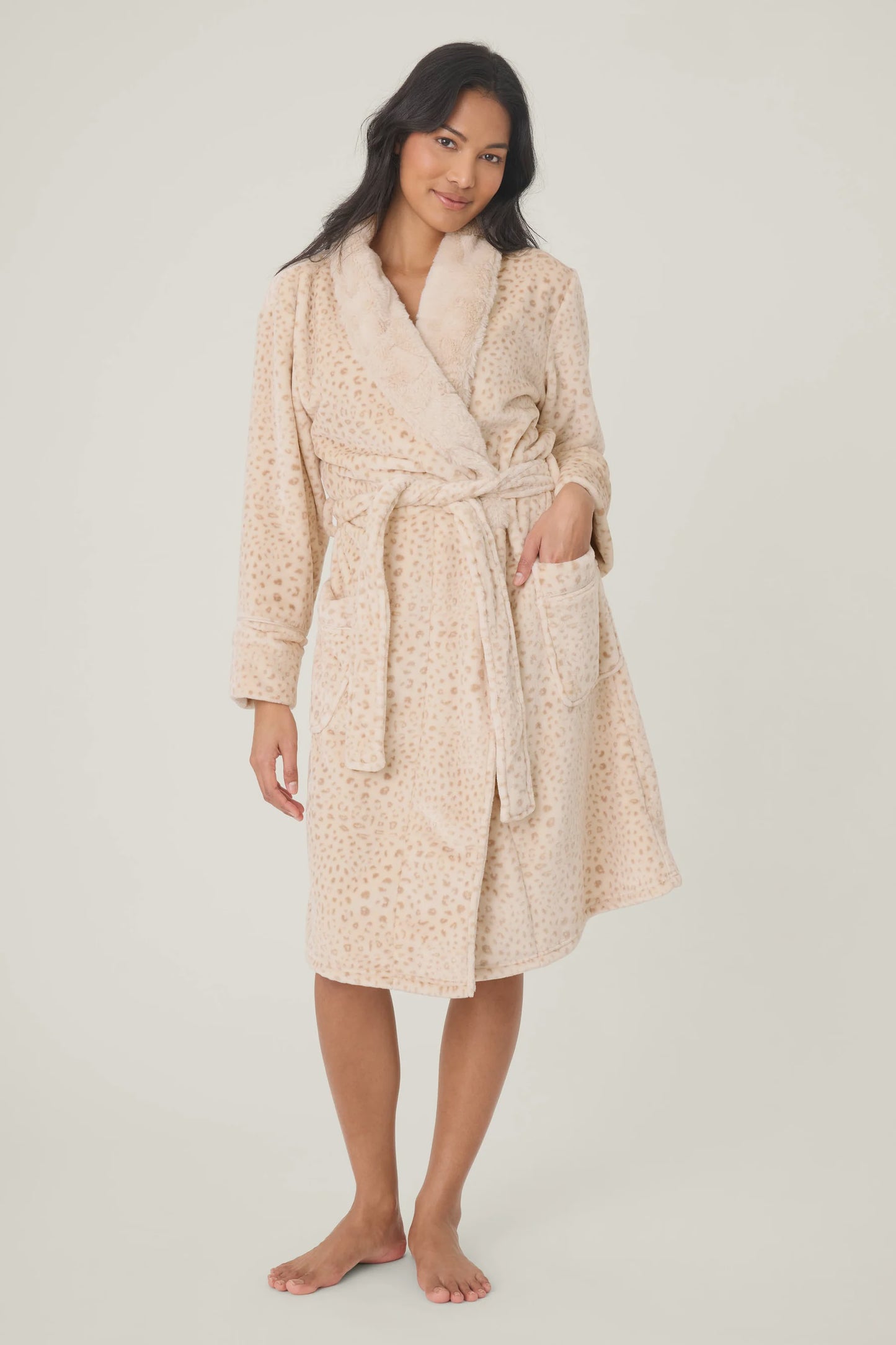 Luxe Plush Leopard Print Robe