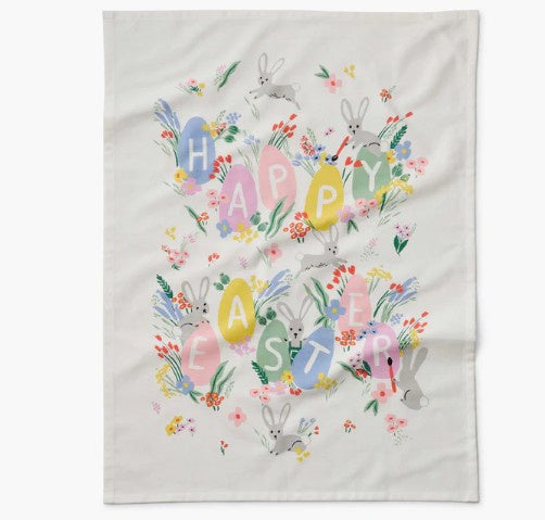 Happy Easter Tea Towel