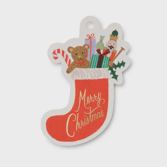 Nutcracker Stocking Gift Tags Set of 8
