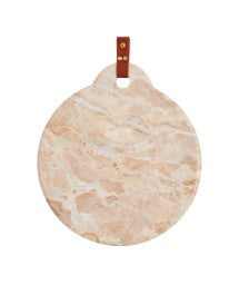 Round Tan Marble Board