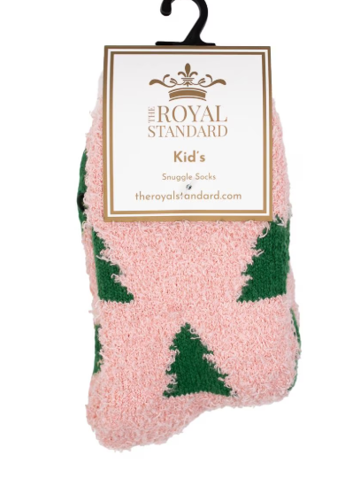 Kid's Christmas Tree Snuggle Socks L/XL (2-5)