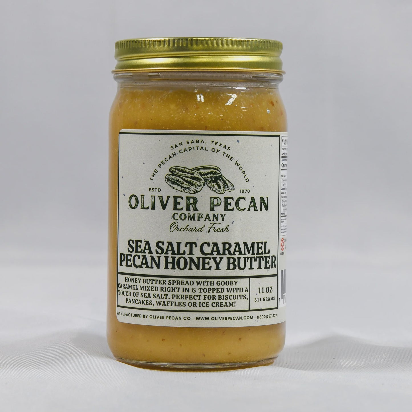 Sea Salt Caramel Pecan Honey Butter 11oz