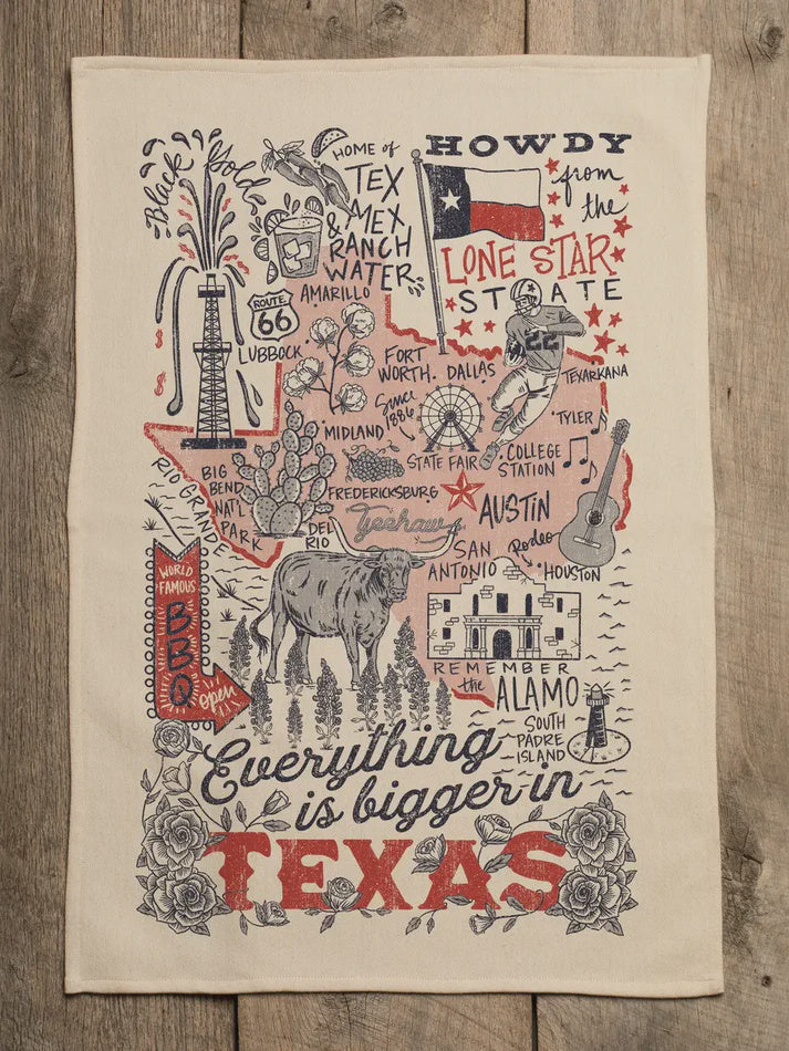 Everything is Bigger in Texas Kitchen Towel
