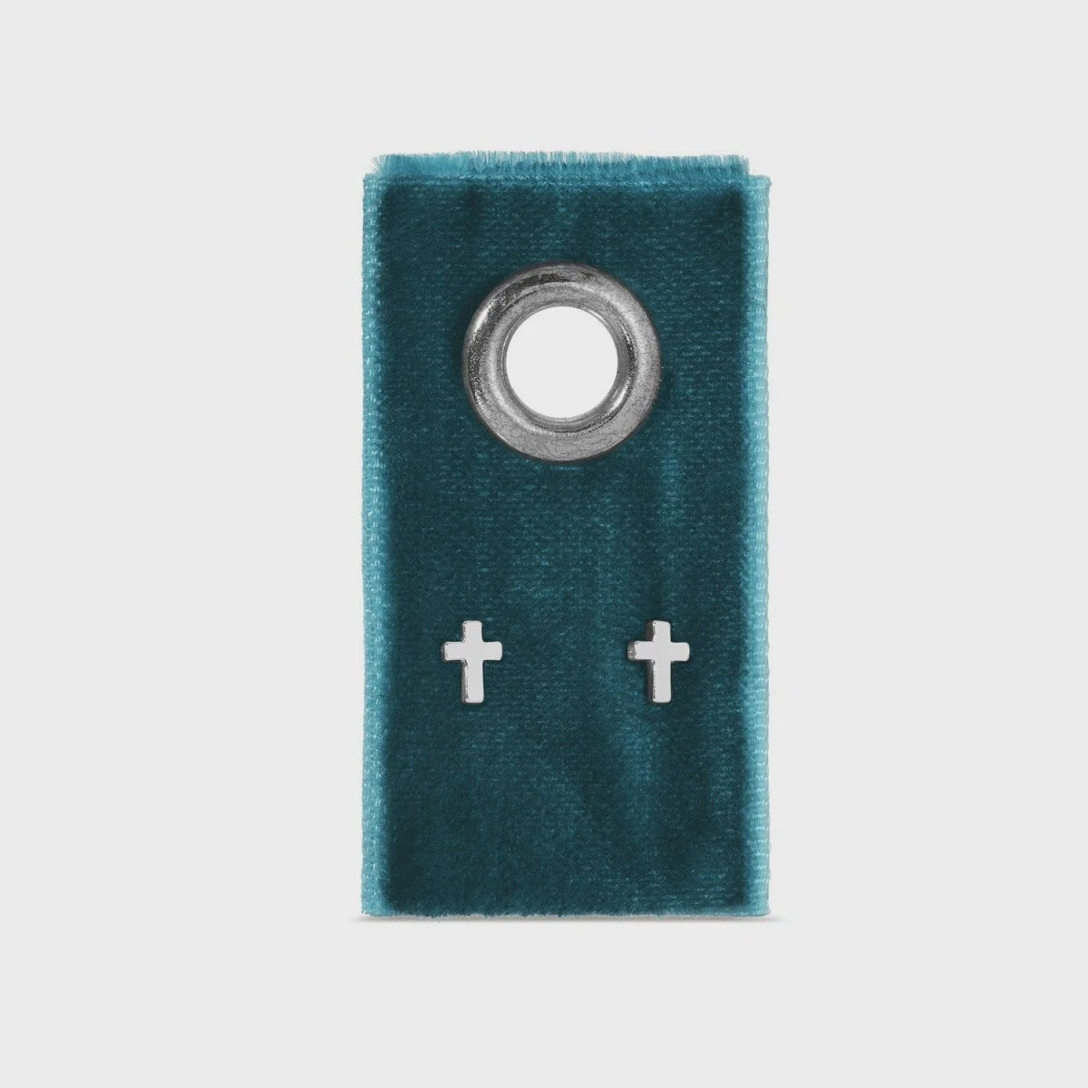 Small Cross Studs Silver