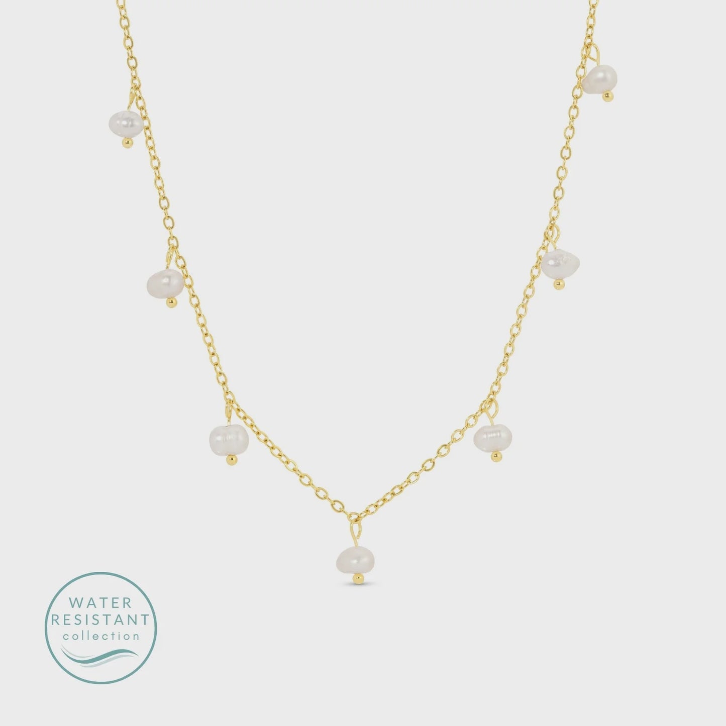 Sweet Pearl Accented Water Resistant Necklace