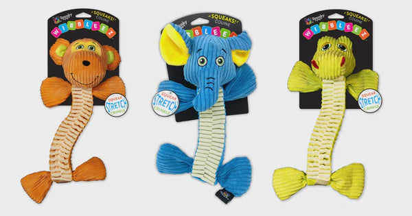 Wibbleez Stretch & Squeak Dog Toy
