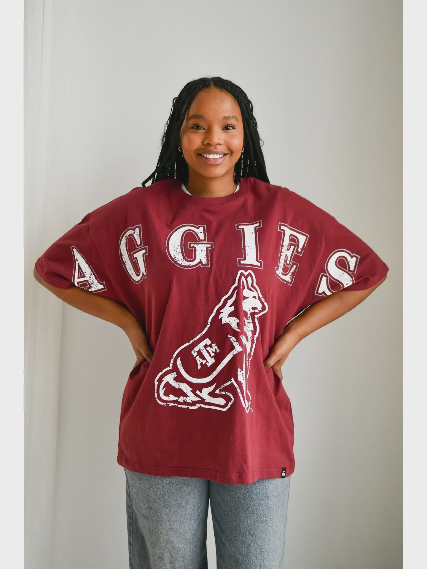 Texas A&M Southern Split OS Band Tee