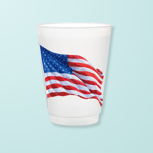 American Flag Cup Set