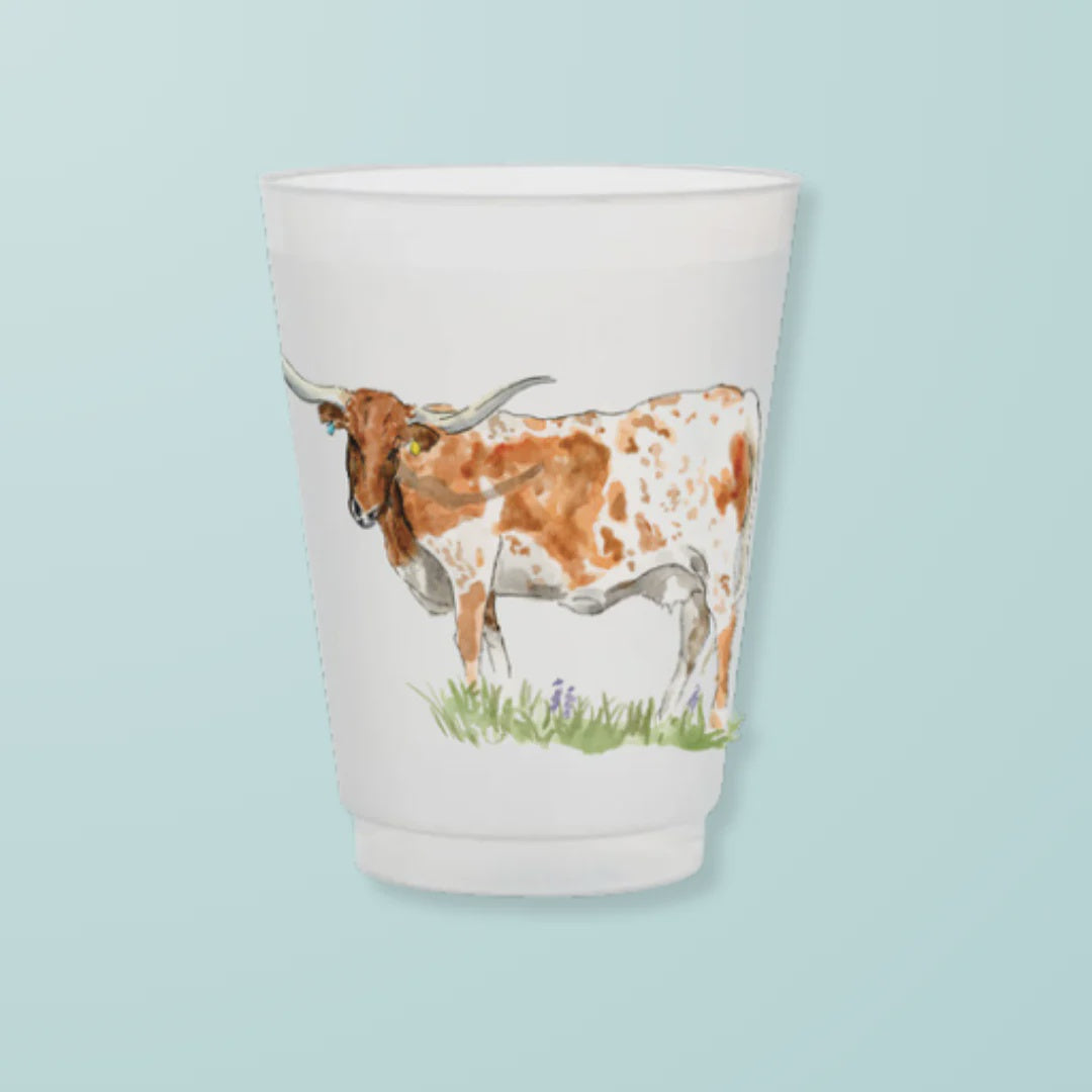 Texas Longhorn Cup Set