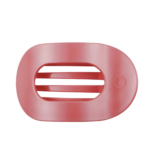 Calming Coral Large Flat Round Hair Clip