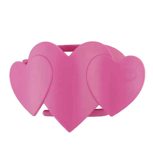 Pink Heart to Heart Large Hair Clip