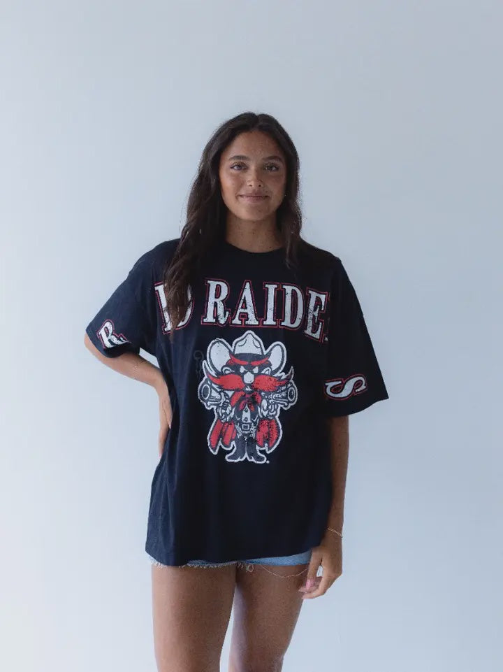 Texas Tech Southern Split OS Band Tee