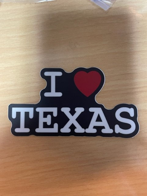 I Love Texas Sticker