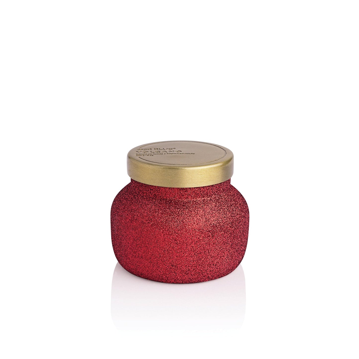Capri Blue Glam Red Glitter Petite Jar Volcano 8oz