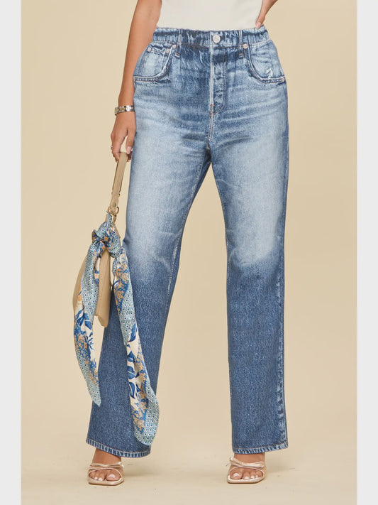 Zenim Straight Pants Regular Classic Denim