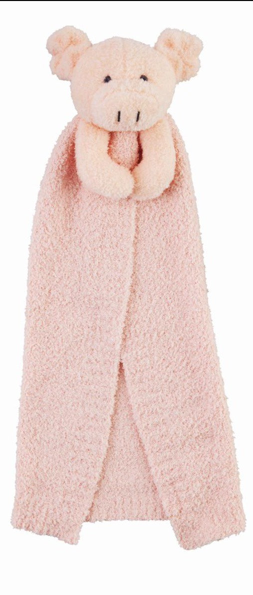 Pig Chenille Lovey Blanket