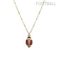 Football Necklace in Gold