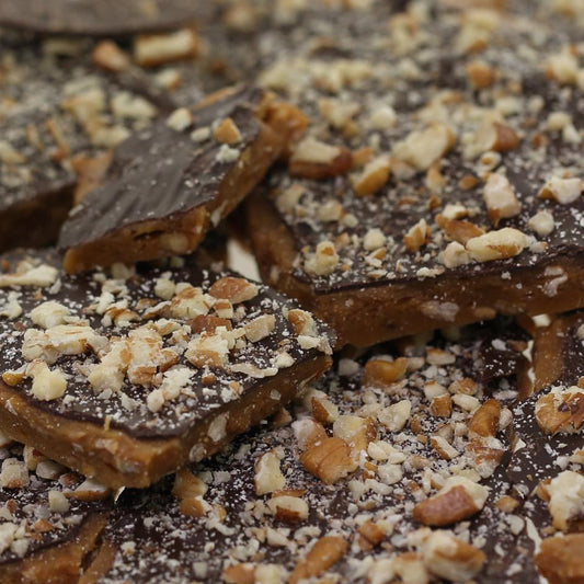 Dark Chocolate Pecan English Toffee