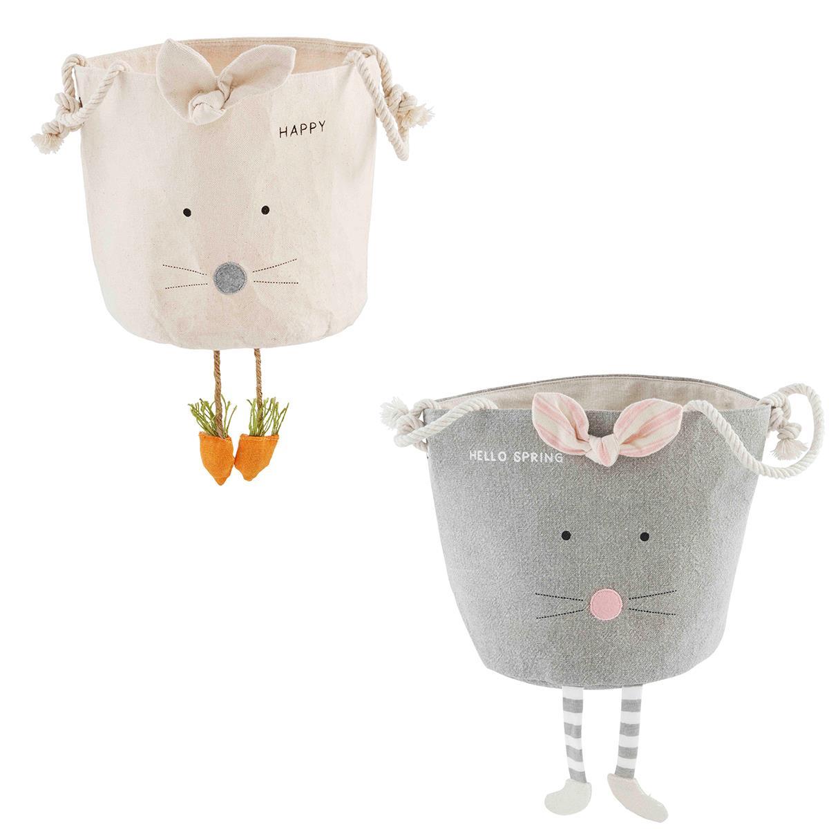 Gray Easter Bunny Bucket