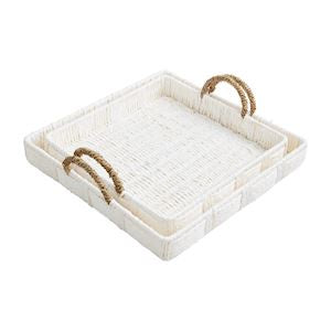 White House Nested Woven Trays