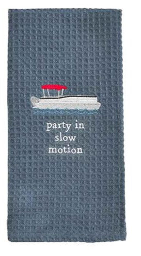 Party In Slow Motion Waffle Towel
