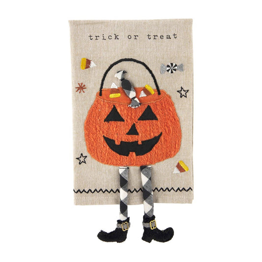Trick or Treat Dangle Leg Towel