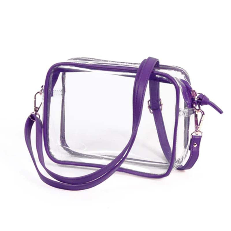 Panther Purple Clear Purse