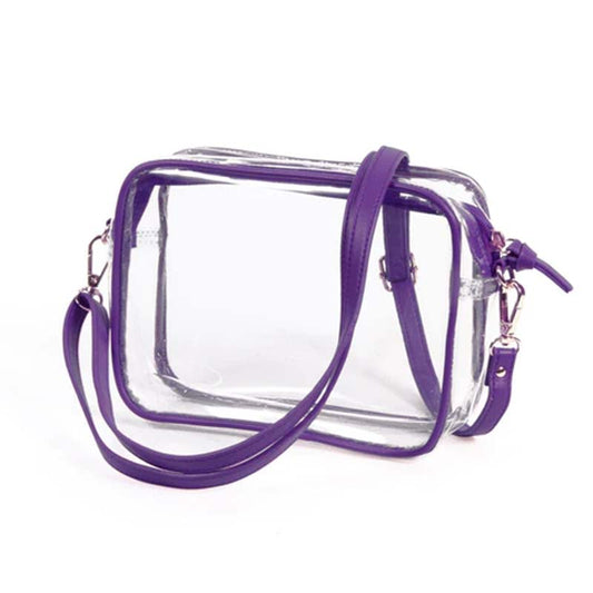 Panther Purple Clear Purse