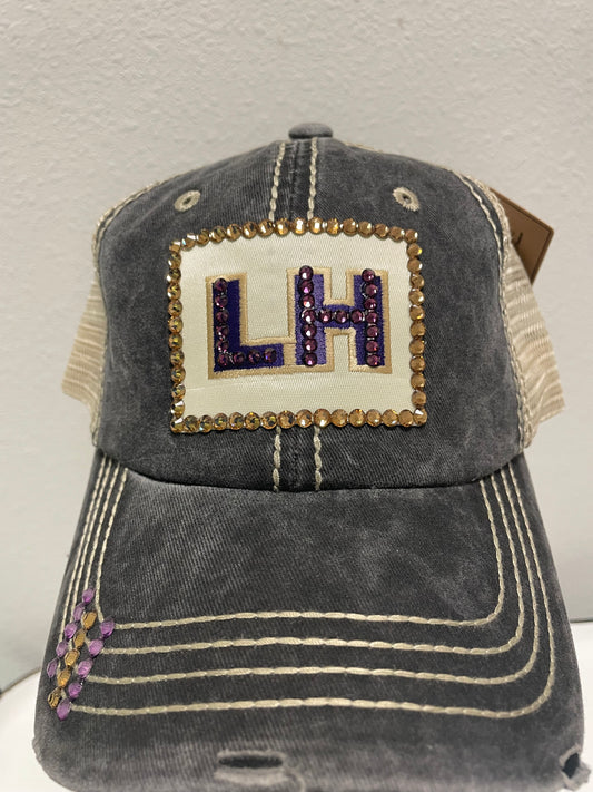 LH Gray Bling Hat