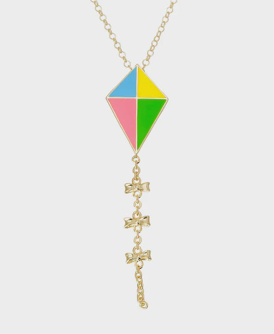 Kite Pendant 18K Gold Overlay