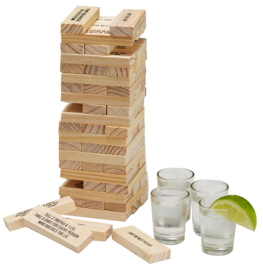 Stumbling Blocks With Shot Glass