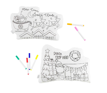 Santa Doodle Pillows