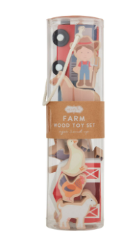 Wood Farm Toy Set