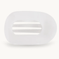 Coconut White Small Flat Round Hair Clip