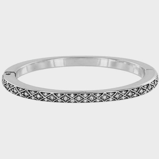 Diamond Hinged Bangle