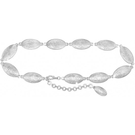Silver Concho Chain Belt