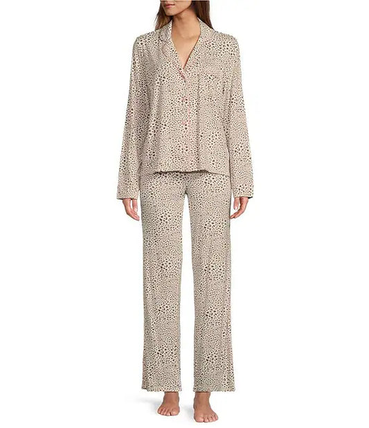 Modal Basics 3-Piece PJ Pant Set Stone