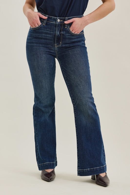 Judy Blue HW Petite Trouser Flare Jean
