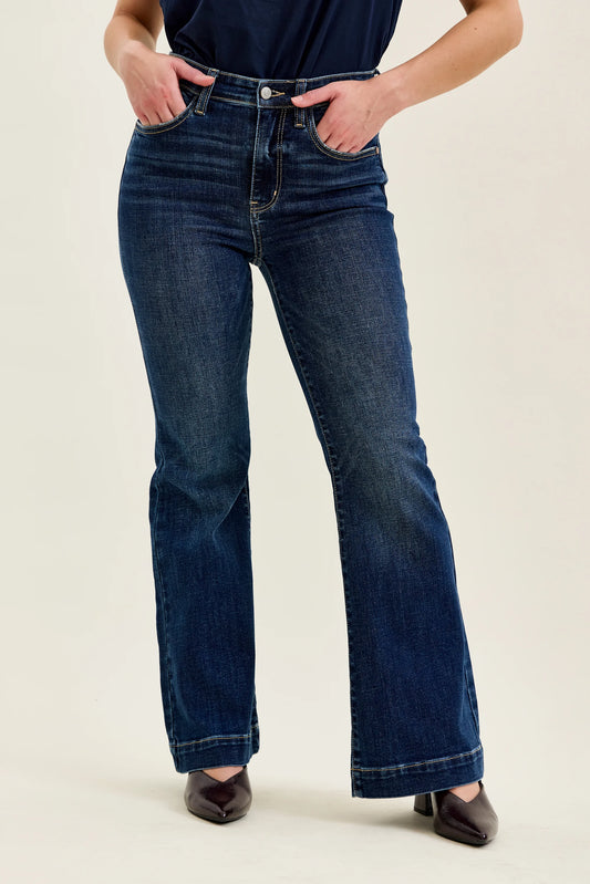Judy Blue HW Petite Trouser Flare Jean