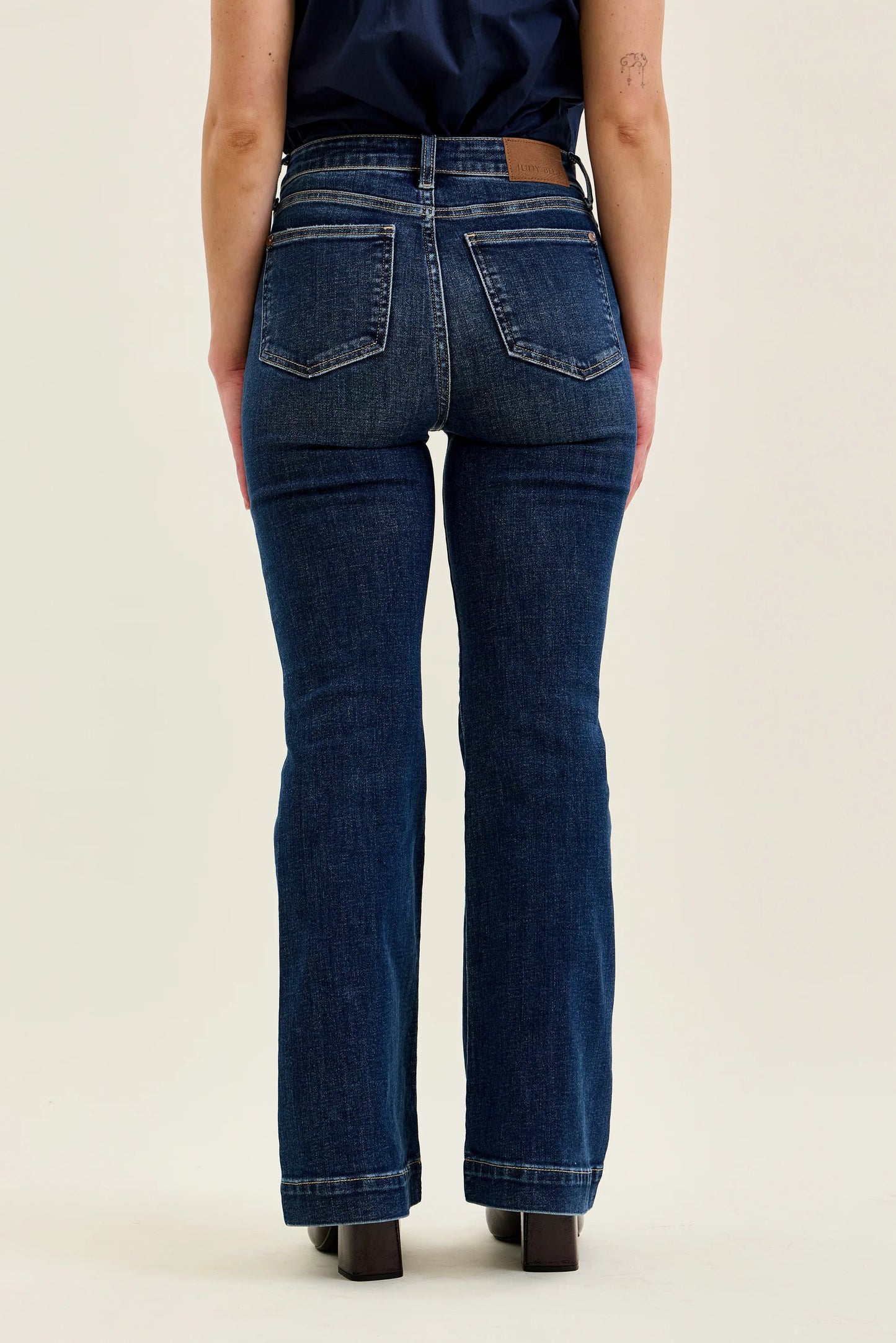 Judy Blue HW Petite Trouser Flare Jean