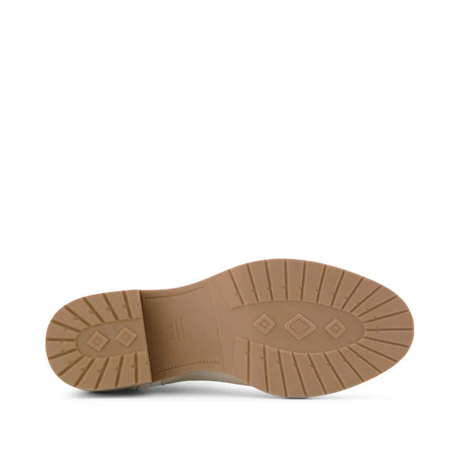 Hailey Heeled Boot Beige Nubuck Leather