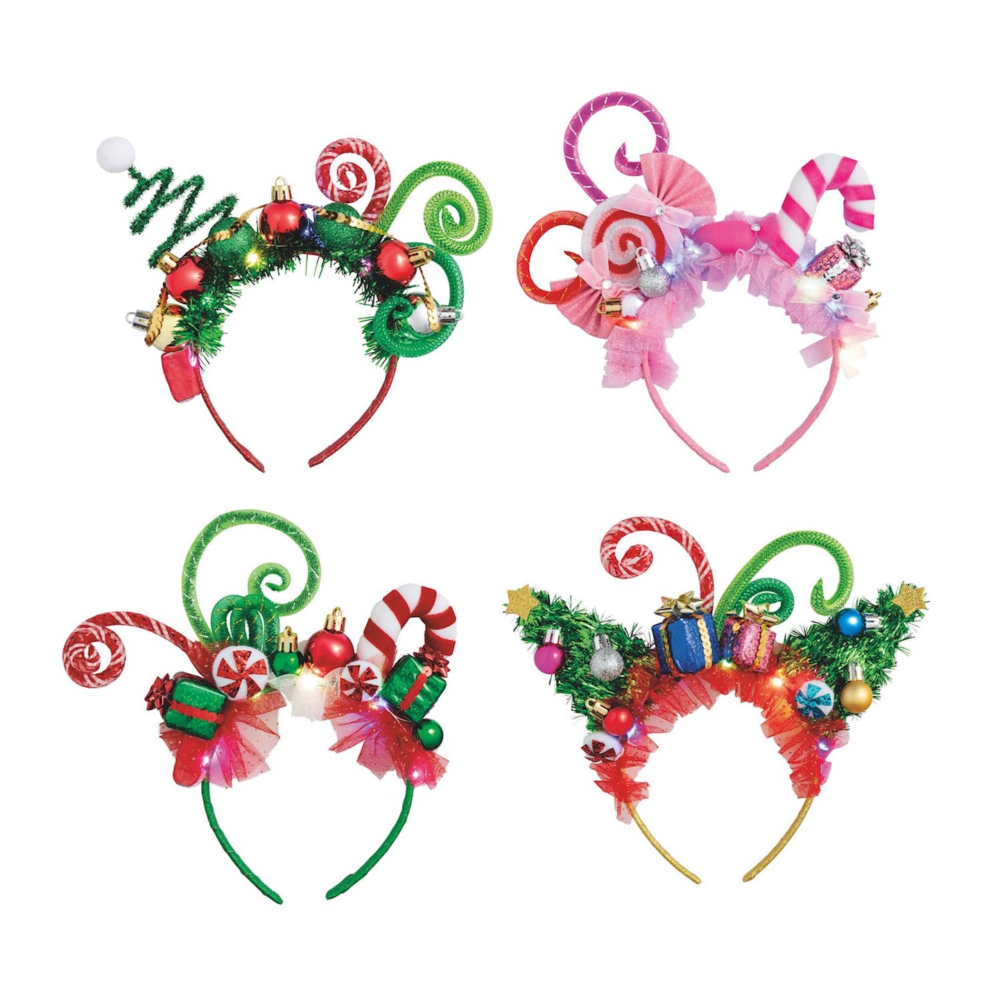 Light Up Festive Christmas Headbands