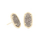 Ellie Stud Earring Gold Platinum Drusy
