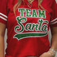 Team Santa Rhinestone Football Jersey