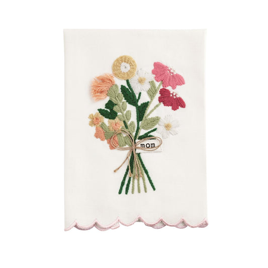Mom Embroidered Towel