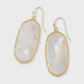 Elle Drop Earrings Gold Ivory Mother of Pearl